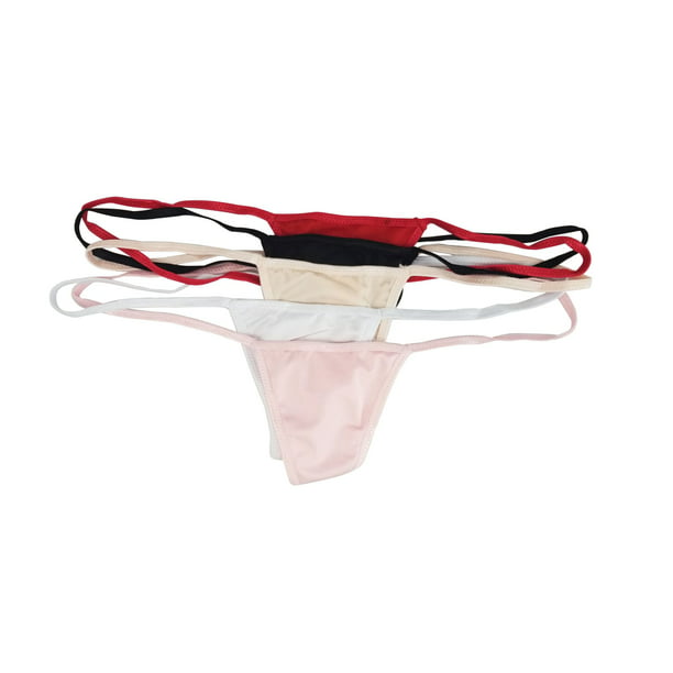 Soft Women Silky Satin Panties Underwear Thongs Lingerie G-string T-back Knicker